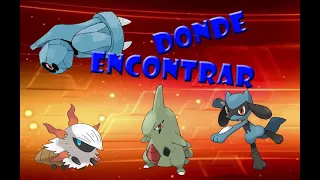 donde encontrar a beldum,larvitar,riolu,etc... | Pokemmo