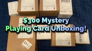 Insane $300 Mystery Playing Card Unboxing/ EXTREMELY RARE DECKS!
