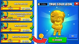 ✅ I Got GOLD LEON and PIZZA OVEN ASH! Claim GIFTS + Complete ALL QUESTS NONSTOP! Brawl Stars