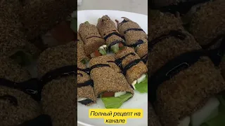 Рулет из баклажанов в духовке