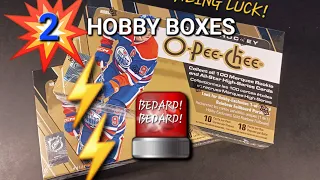CAN LIGHTNING STRIKE TWICE? BEDARD HUNT⚡️ 2 MORE HOBBY BOXES OF 2023-24 OPC HOCKEY 💥 CASE HIT & 1of1