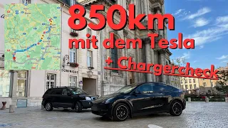 Tesla Model Y Langstrecke Frankreich