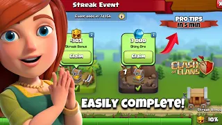 How To Easily Complete STREAK EVENT in Clash of Clans! - Unlocked Every Rewards for free Ore