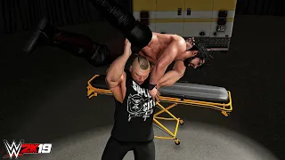 WWE 2K19 - Brock Lesnar assaults Seth Rollins | Raw,  July 29, 2019