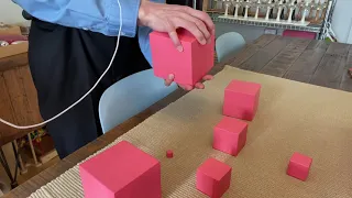 Montessori Sensorial Lesson-Pink Tower