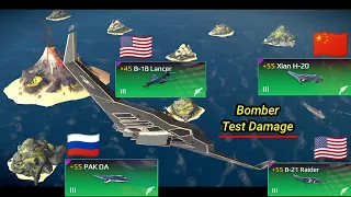 All Bombers Damage Test | Modern Warships