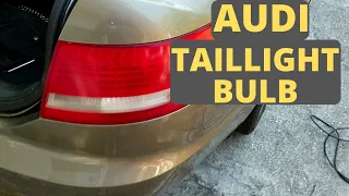 Audi A6 C6 4.2 2005 Taillight bulb replacement how to ( MY NEGLECTED AUDI A6 4.2 )