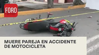 Pareja de motociclistas muere en Periférico Río de los Remedios - Noticias MX