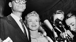 Marilyn Monroe - Engagement to Arthur Miller press announcement in June 1956.