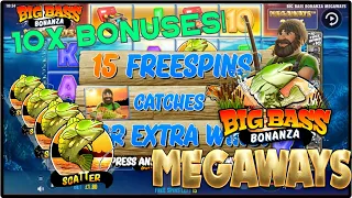 Big Bass Bonanza Megaways Single Slots Series! 10 Bonuses!