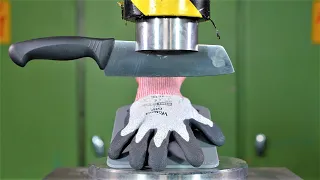 Hydraulic Knife Vs. Cut Resistant Gloves | Will it CUT?