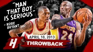 The Game Rookie Damian Lillard SHOCKED Kobe Bryant 2013.04.10 - EPIC Duel Highlights!