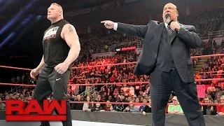 Brock Lesnar aims to shatter Goldberg's fantasy at WrestleMania: Raw, March 13, 2017
