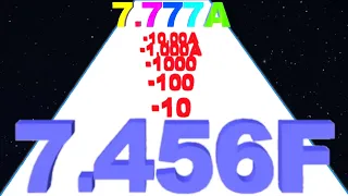 NUMBER MERGE RUN - Number Master 3D LevelUp Reach 7.456f (Infinity; Ads Clicker)
