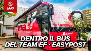 Vediamo com’è fatto il bus del Team EF - EasyPost | GCN Italia Tech