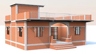 4 कमरेका घरका नक्शा | Indianstyle village single floor home plan and design | 35×30 house plan