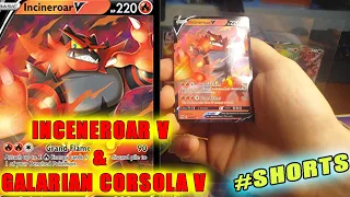 Incineroar V & Galarian Cursola V Pulls - Champion's Path #Pokémon #shorts