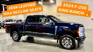 2024 FORD F-250 KING RANCH ANTIMATTER BLUE WITH MAX RECLINE SEAT ✅ 7.3 GODZILLA