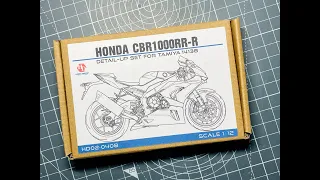 Tamiya Honda CBR1000RR-R Fireblade 1:12 - Part 2 - Unboxing the Hobby Design detail set