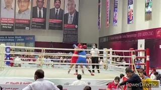 Finals of junior national boxing championship2021 Kirti Haryana vs Maharashtra