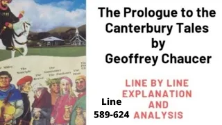 The Prologue to the Canterbury Tales by Geoffrey Chaucer | Reeve | Line 589 to 624 Urdu Hindi