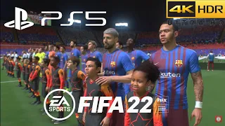 Barcelona vs Dynamo kyiv | Group E UCL | FIFA 22 Broardcast Camera Gameplay PS5™ (4K HDR)