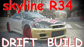 forza 5 skyline R34 drift build