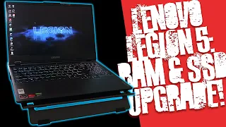 Lenovo Legion 5(2020): SSD and RAM upgrade