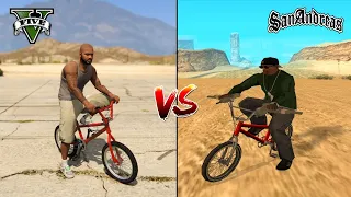 BMX IN GTA 5 VS BMX IN GTA SAN ANDREAS - WHICH IS BEST?