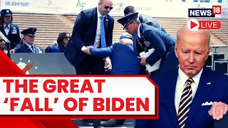 Joe Biden Falls At US Air Force Academy Graduation Ceremony | Joe Biden News LIVE | US News LIVE