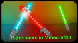 How to make a lightsaber in Minecraft using chemistry