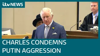 Prince Charles condemns Russian President Vladimir Putin's 'brutal aggression' in Ukraine | ITV News