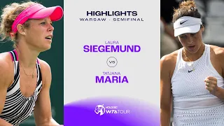 Laura Siegemund vs. Tatjana Maria | 2023 Warsaw Semifinal | WTA Match Highlights