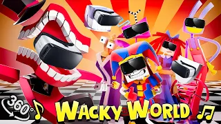 Wacky World its VERSION A - The Amazing Digital Circus Music Video in Christmas Fair 360º VR