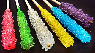 DIY Science Experiment How To Make Colorful Sugar Crystal Rock Candy | CaptainScience