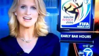 News anchor mess up - hardcore world cup fans