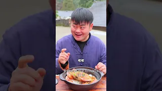 What is hard before eating but becomes soft after eating?  #funny #funnyvideos #mukbang