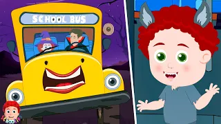 Halloween Wheels on the Bus + More Nursery Rhymes & Kids Videos