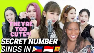 K-POP STARS sing in THREE Languages🎤| SPN/INA/TAG| SECRET NUMBER | TRANSONGLATION REACTION