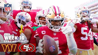 Washington Commanders vs. San Francisco 49ers | 2022 Week 16 Game Highlights