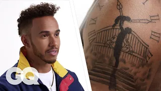 Lewis Hamilton Breaks Down His Tattoos | GQ