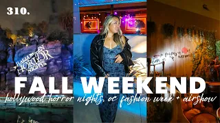 UNIVERSAL STUDIOS HALLOWEEN HORROR NIGHTS + OC Fashion Week + Pacific Air Show | Vlog 310