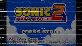 Sonic Advance 2 (Game Boy Advance) - Full Oscilloscope View