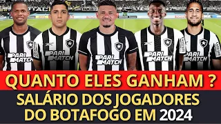 SALÁRIO DOS JOGADORES DO BOTAFOGO EM 2024 (LUIZ HENRIQUE, PABLO,TIQUINHO, SAVARINO, GREGORE)