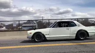 First drive Hakosuka with RB25 ITB - JDM Legends