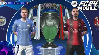 EA SPORTS FC MOBILE 24 | UEFA Champions League Tournament Final Manchester City Vs AC Milan