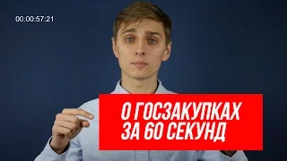 О госзакупках за 60 секунд