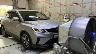 GEELY COOLRAY Сток РФ ЗАМЕР на Диностенде / ГОНКА с Atlas 1.8 4WD на Чипе 200Сил / Такого не ожидал!