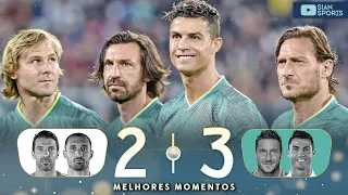 AOS 46 ANOS TOTTI DEU SHOW E CR7 DESTRUIU MARCANDO UM GOLAÇO NESSE AMISTOSO COM AS LENDAS!