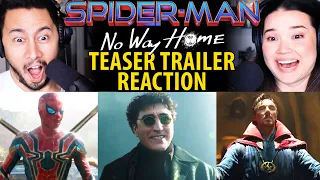 SPIDER-MAN NO WAY HOME Official Teaser Trailer Reaction